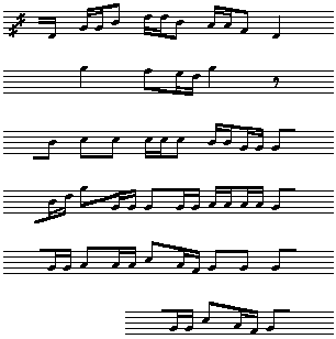 Originalnode i DFS Bg 73. Melodi C 61/3:1.