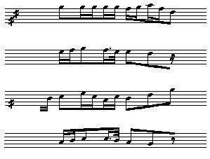 Originalnode i Dansk Folkemindesamling, DFS:10:350, melodi C 44/3:2, bearbejdet af Leif Varmark.