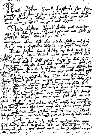 Sten Billes håndskrif, nr. 41, 1555-59. Faksimile fra Landsarkivet i Odense.