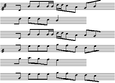 Node efter DFS 1929/34 II, Evald Tang Kristensens renskrifter. Melodi E 84/6:1.