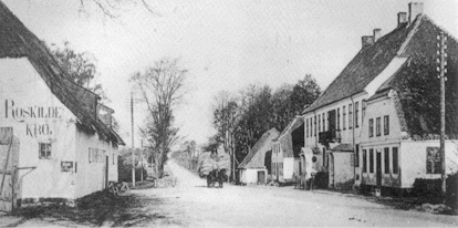 Roskilde kro, begyndelsen af 1900-tallet.