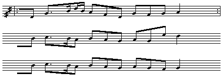 Node efter Elsebeth Mortensens sang, 1975.