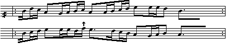 Node efter S. Tvermose Thyregod: Danmarks Sanglege, Kbenhavn, 1931, nr. 46, side 119